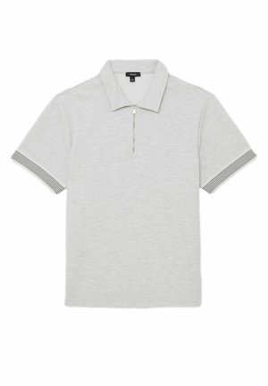 Reiss, REGULAR FIT - BRUNO SLEEVE TRIM HALF-ZIP - Polosärk - grey melange