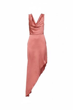 WAL G., YARA COWL - Robe longue - dusty rose pink