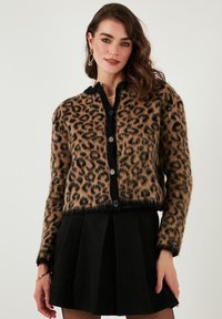 Chaqueta de punto - mottled brown
