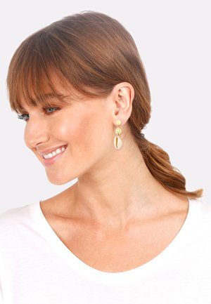 SHELL PLATE VINTAGE - Earrings - gold