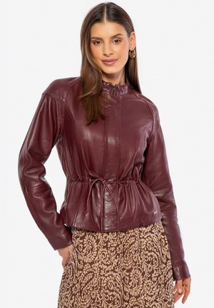 Leather jacket - red