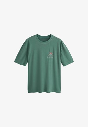 Next, REGULAR FIT - SPORTS GRAPHIC LICENCE T-SHIRT . - Printtipaita - green dunlop tennis