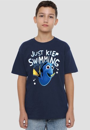 Disney FINDING NEMO DORY JUST KEEP SWIMMING - Print T-shirt - dark blue