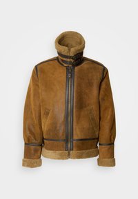 Bőrdzseki - mustard