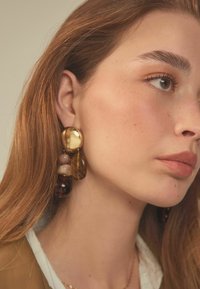Next CHUNKY RESIN DROP .  - REGULAR FIT - Øreringe - amber orange