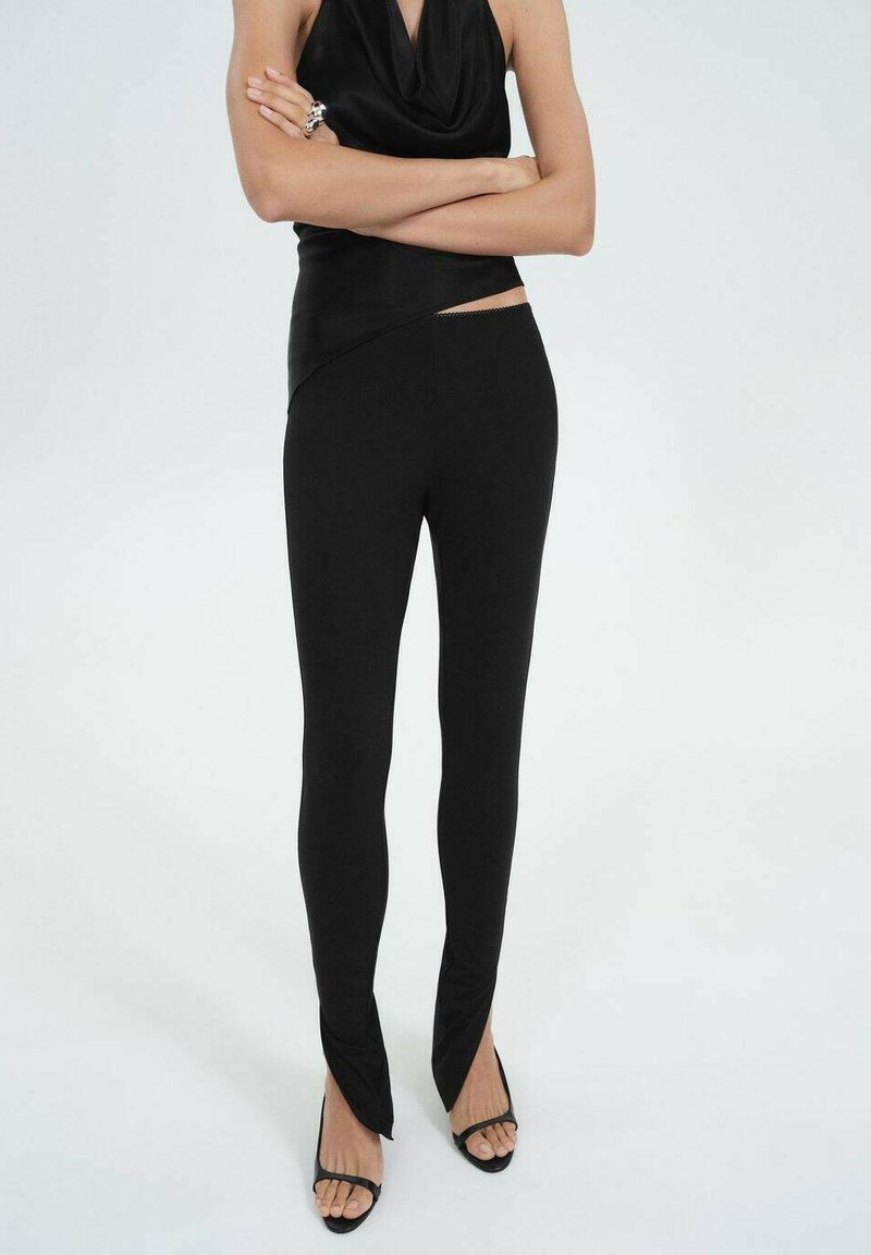 Mango ROMINE - Leggings - black