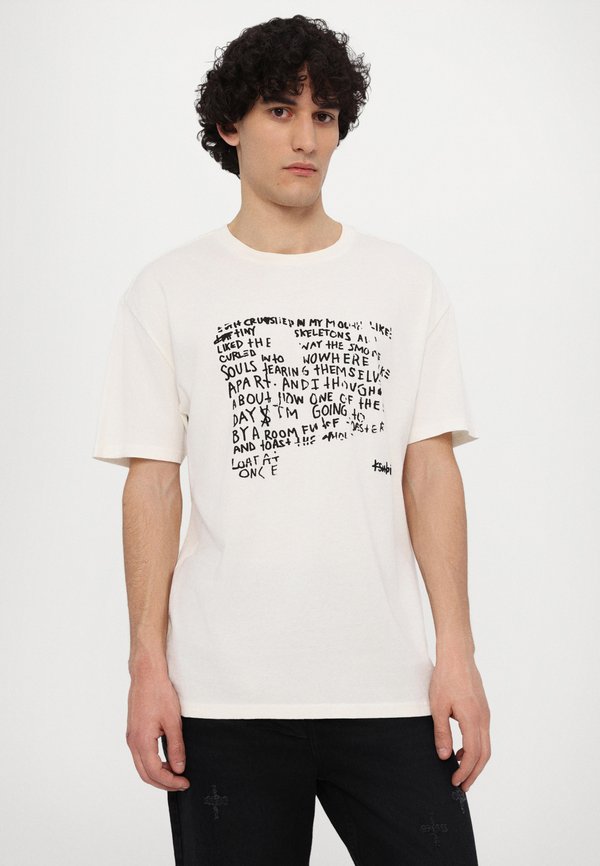 VERSES BIGGIE TEE - Print T-shirt - bone3