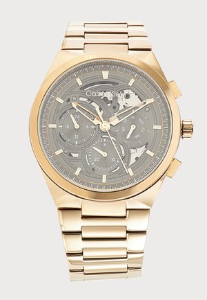Calvin Klein DISTINGUISH - Ρολόι με χρονογράφο - gold-coloured/grey