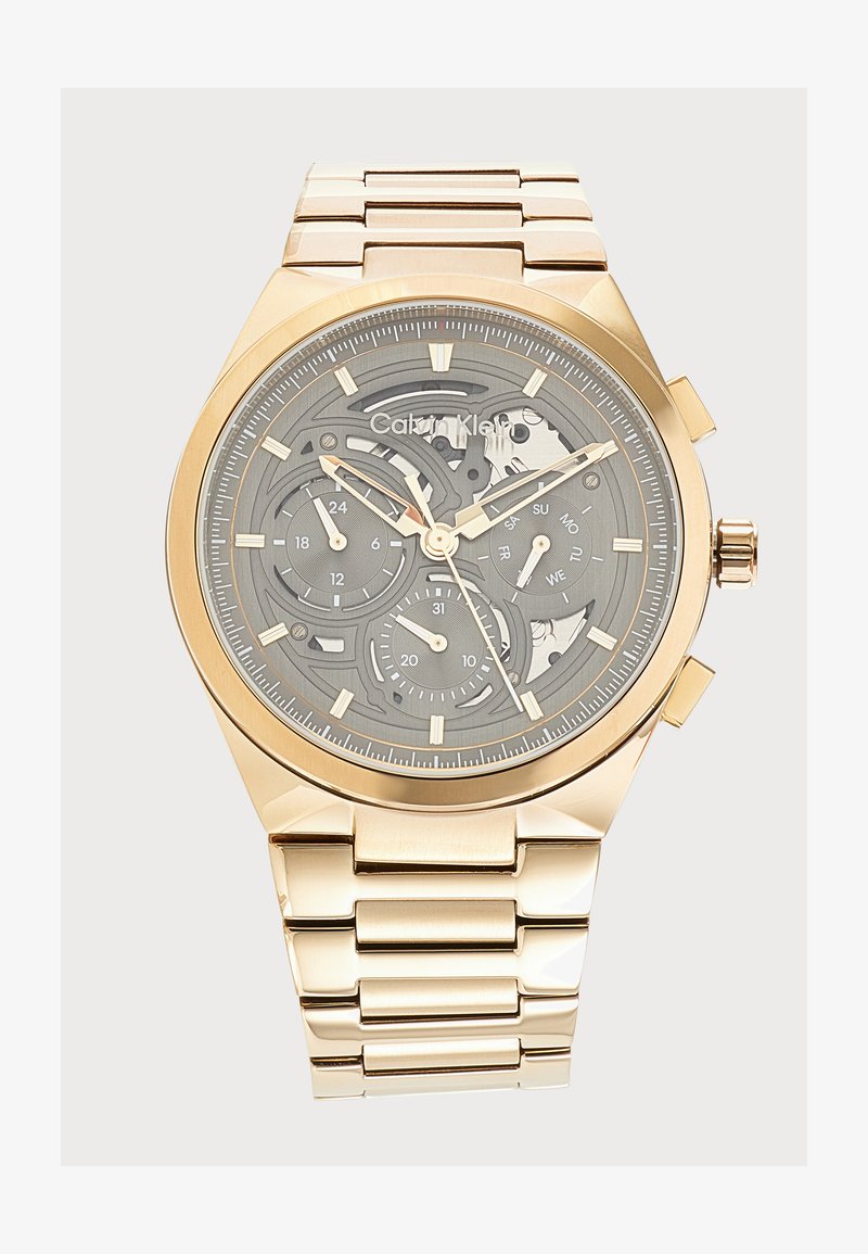 Calvin Klein DISTINGUISH - Ρολόι με χρονογράφο - gold-coloured/grey