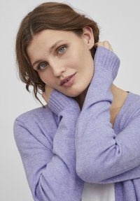 VILA VIRIL LONG CARDIGAN - Vesta na kopčanje - sweet lavender