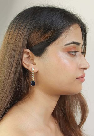 GOLDEN CRUISE BENARES - Earrings - navy blue