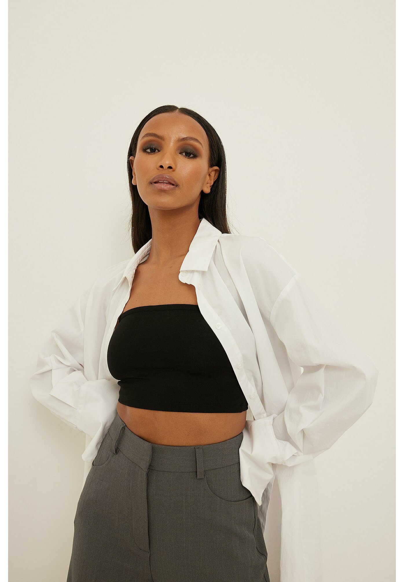 NA-KD Top - black/zwart - Zalando.nl