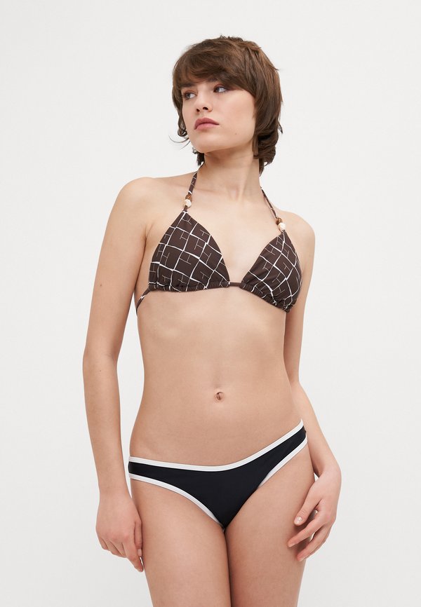 Beaded Halter String Triangle Bikini Top - Bikini top3