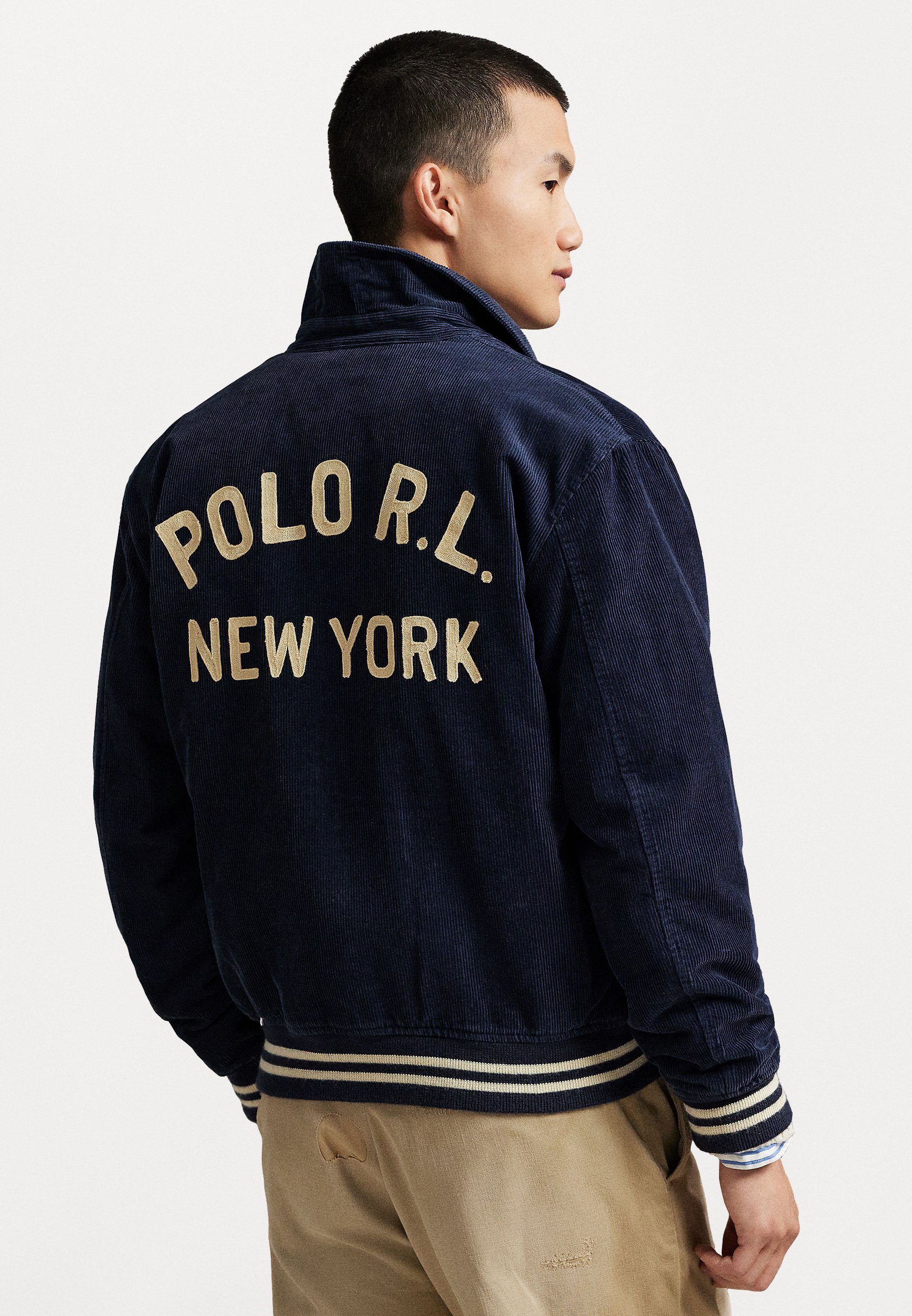 Polo Ralph Lauren CORDUROY LETTER JACKET - Bomber Jacket - aviator 