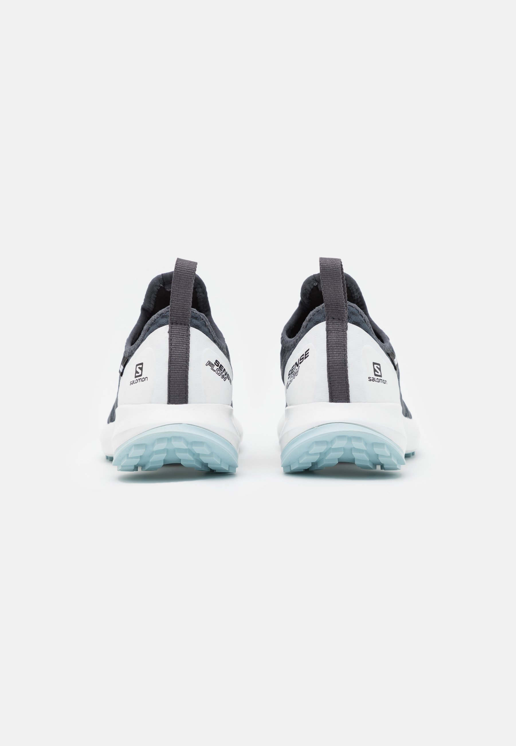 Salomon SENSE FLOW WATERPROOF J - Zapatillas de senderismo - india  ink/white/crystal blue/rojo oscuro - Zalando.es