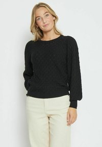 PUFF SLEEVE - Svetrík - black