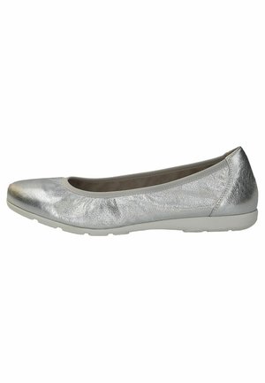 Ballet pumps - silver metal