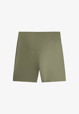 OYSHO, COMFORTLUX HIGH-RISE 10CM HOT PANTS 31243226 - Short - dark khaki