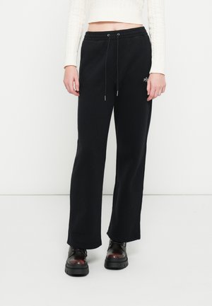 LOGO RELAXED STRAIGHT - Pantaloni de trening - black