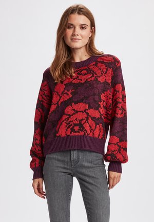 Nümph NUROSEY - Strickpullover - flame scarlet