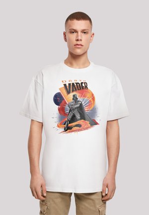 STAR WARS DARTH VADER SWIRLING FURY - Apdrukāts T-krekls - white