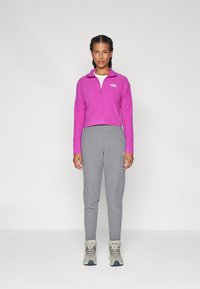 The North Face GLACIER CROPPED ¼ ZIP - Flīsa džemperis - deep mulberry