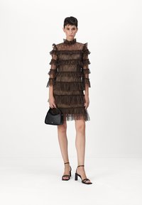 Malina CARMINE MINI DRESS - Kokteilinė suknelė / vakarėlių suknelė - chocolate
