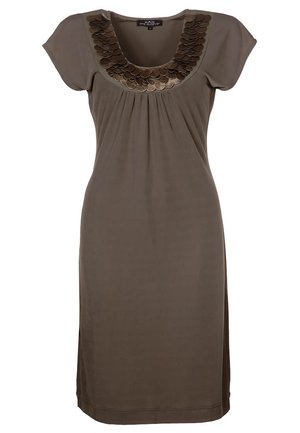 Žerzejové šaty - light brown