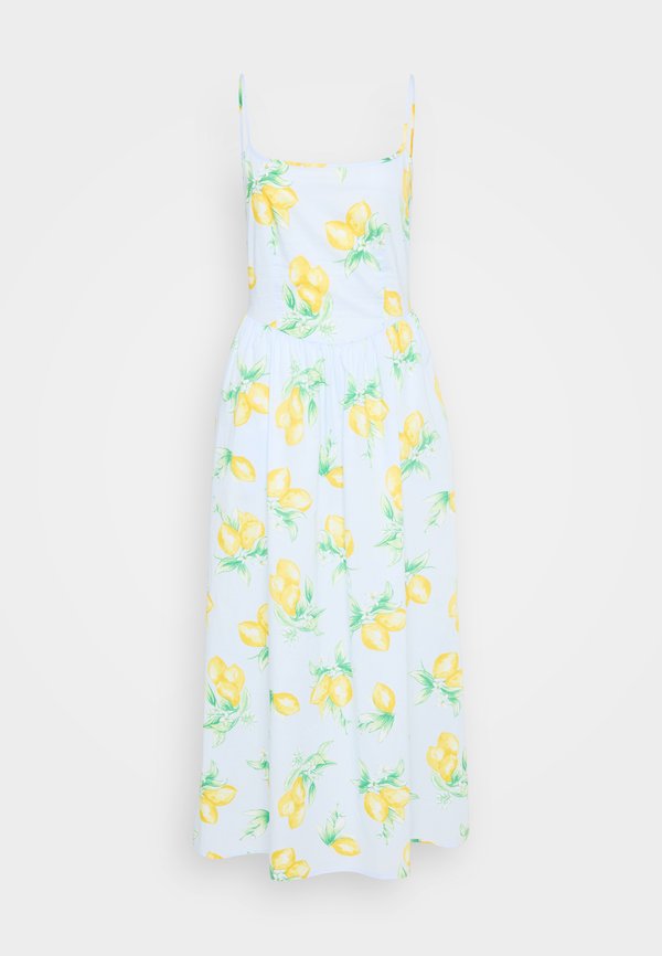 SCOOP NECK DIPPED WAIST MIDI - Day dress2