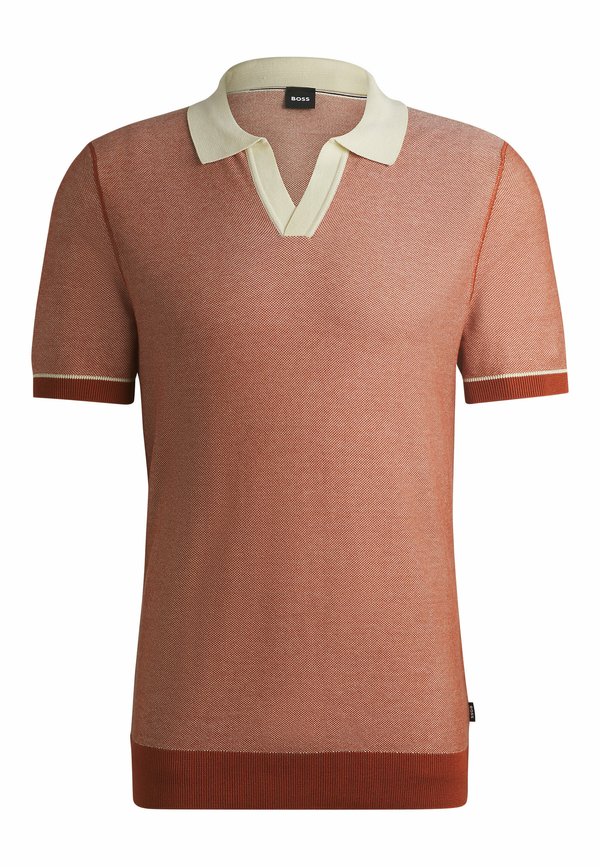 H JIANLUCA - Polo shirt - dark orange six2