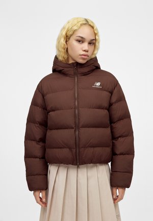 New Balance, BOSTON PUFFER JACKET - Зимно яке - brown