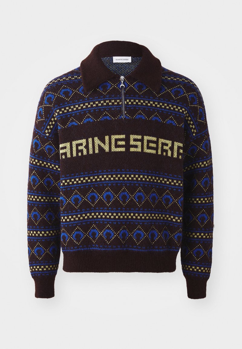 MARINE SERRE Trui donkerbruin MARINE SERRE Trui donkerbruin