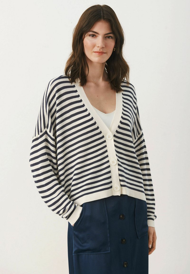 Noemie Sleeveless Cardigan by Part Two - Dark Navy Blue