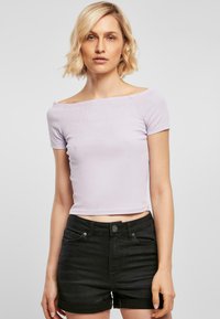 Urban Classics - OFF SHOULDER - Lihtne T-särk - lilac Väikepilt 1