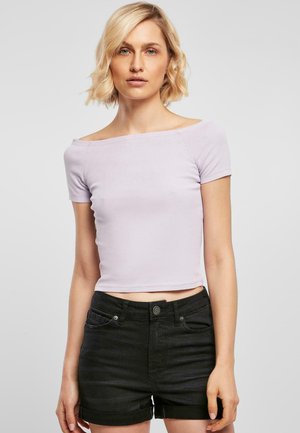 OFF SHOULDER - Basic T-shirt - lilac