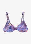 Bikini augšdaļa - himmelblau bedruckt