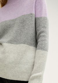 TOM TAILOR DENIM Strickpullover - lilac grey colorblock