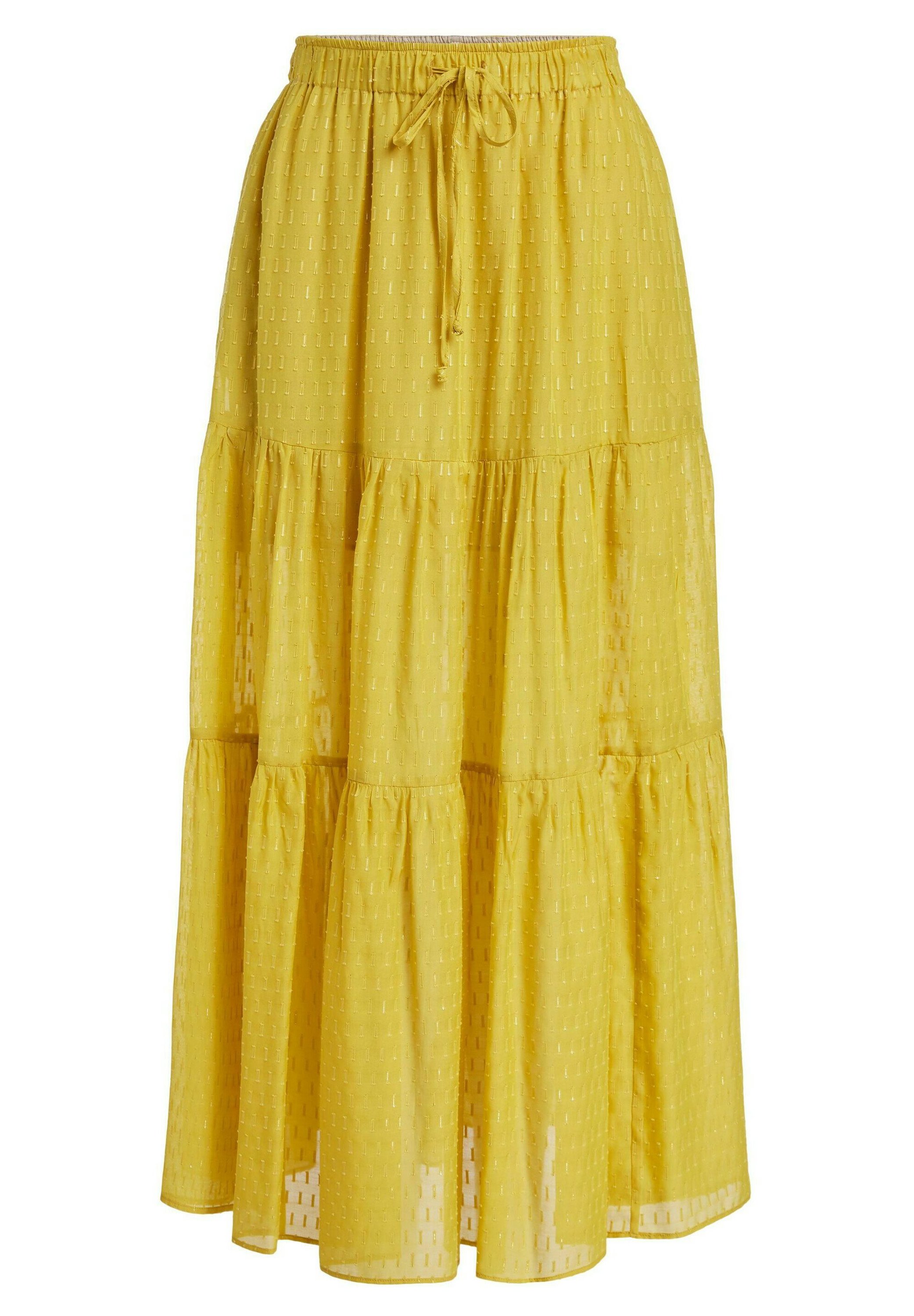 full maxi skirt yellow