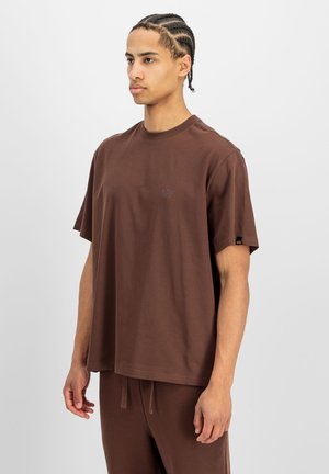 Alpha Industries, ALPHA INDUSTRIES MEN - T-SHIRTS DTM ML T-SHIRT - T-Shirt basic - powder brown