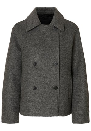 Selected, SLFALMA BOUCLE - Kurzmantel - medium grey melange