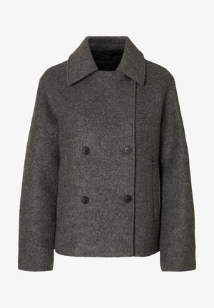 Selected, SLFALMA BOUCLE - Kurzmantel - medium grey melange