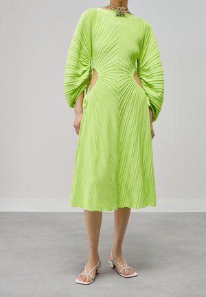 Strickkleid - neon green