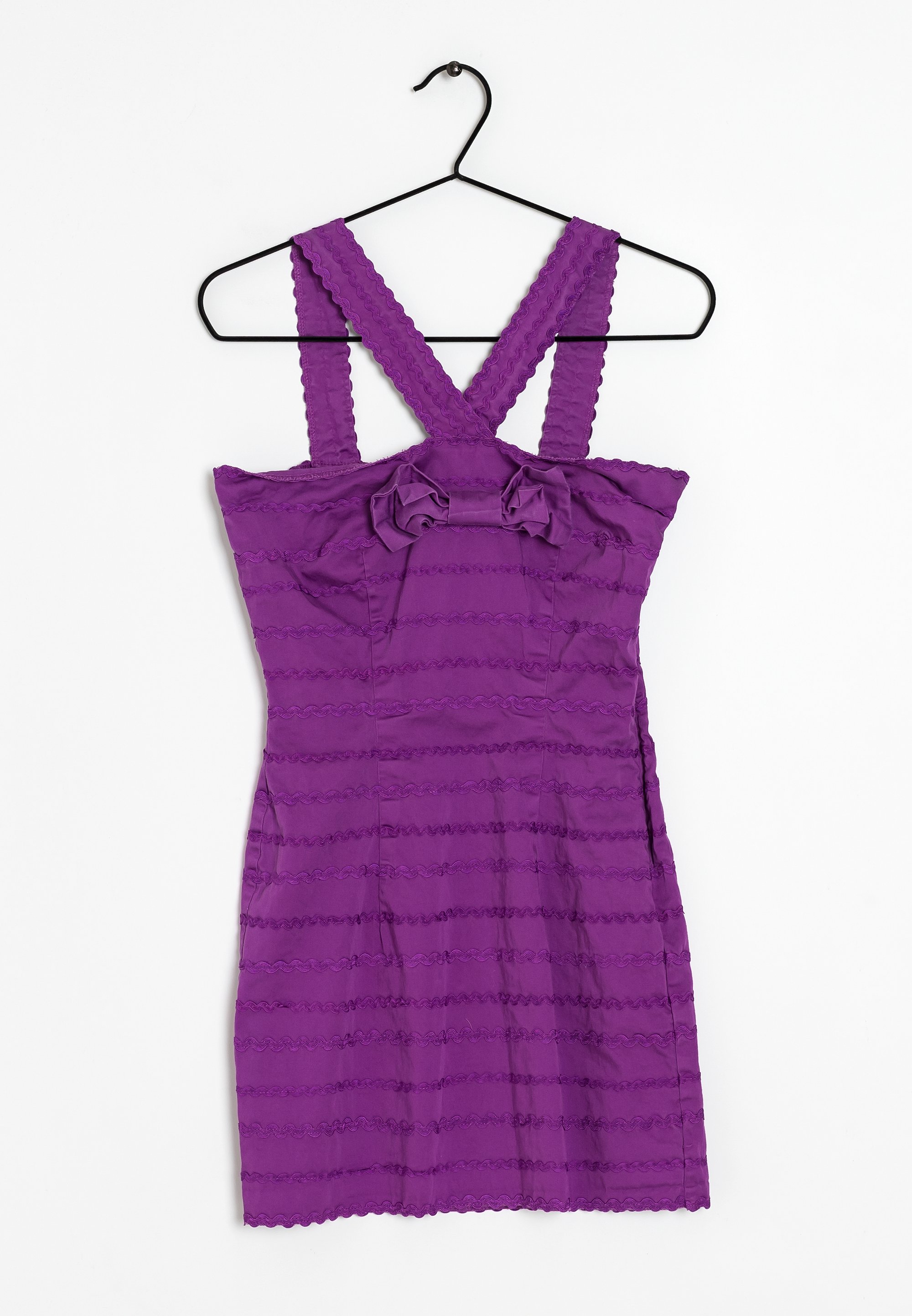 Robe Violette Karen Millen Taille 14 - Occasion En Très Bon état, Style Empire Line
