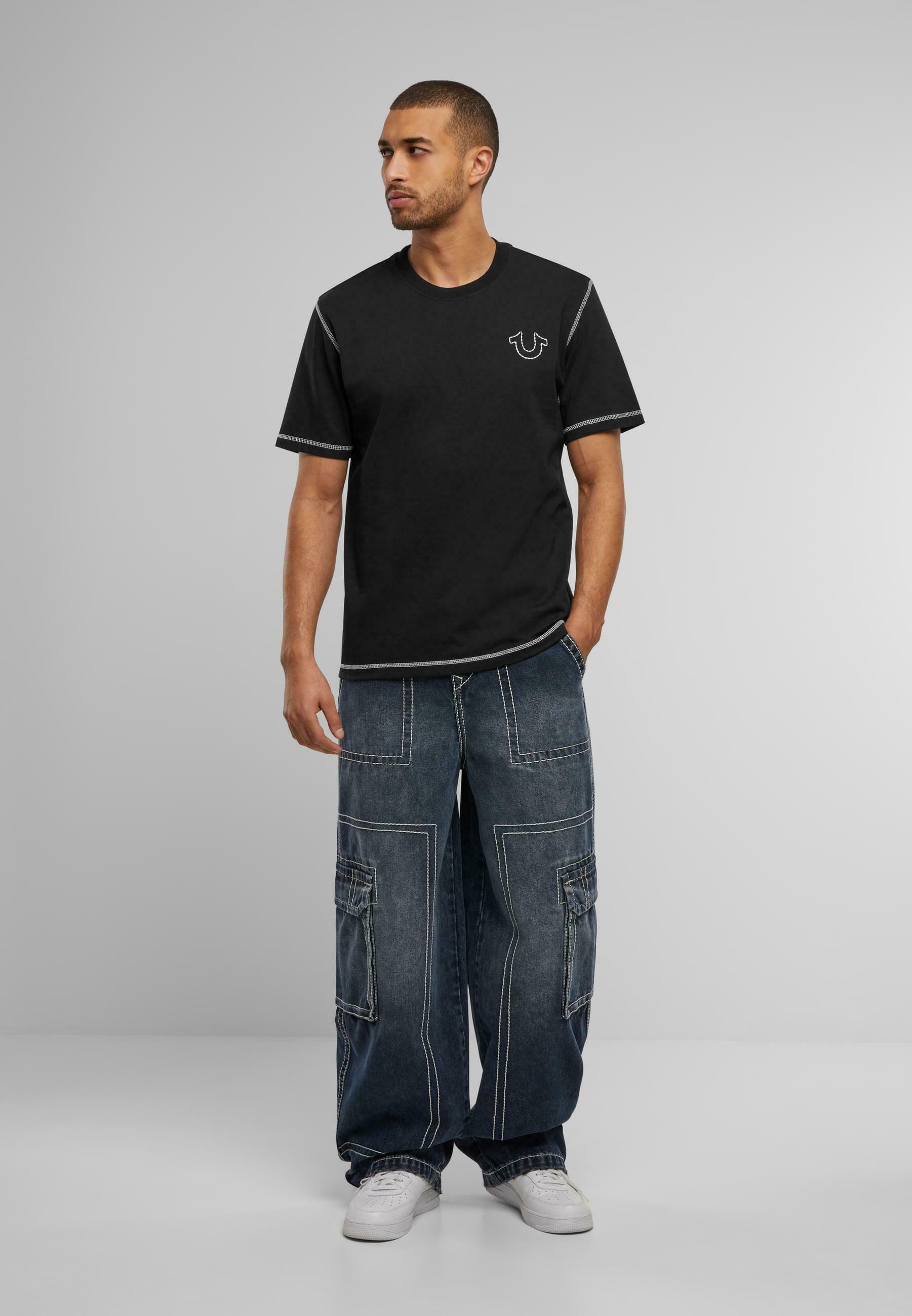 True Religion BIG - Relaxed fit jeans - dark washed blue/dark blue