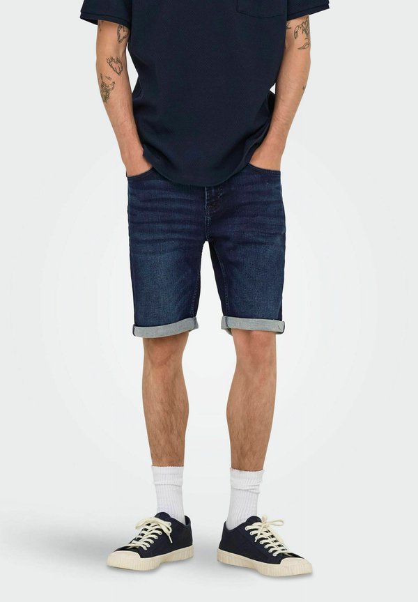 ONSPLY MITTLERE TAILLE NORMAL GESCHNITTEN - Jeans Shorts