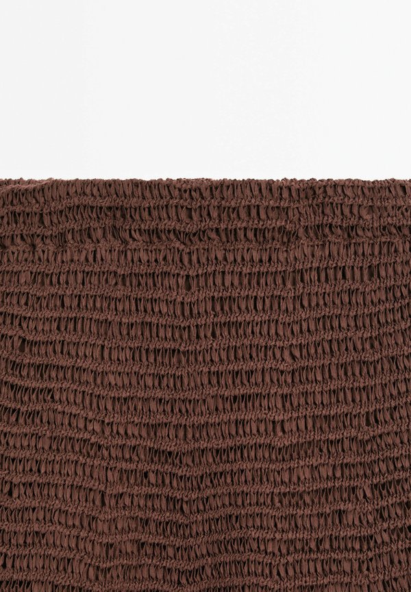 CROCHET - Maxi skirt - mottled bordeaux2