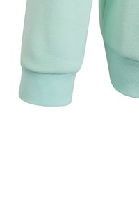Lichtblauwe sweatshirt met ribgebreide manchetten, een zachte textuur en een iets losse pasvorm, vervaardigd uit zacht, ademend materiaal.
