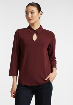 Elena Mirò CON APERTURA A GOCCIA DAVANTI - Blouse - bordeaux