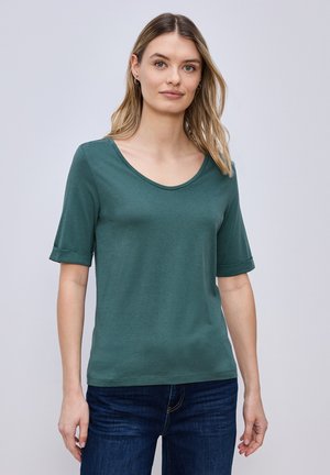 MIT TURN-UP - T-shirt basique - grün