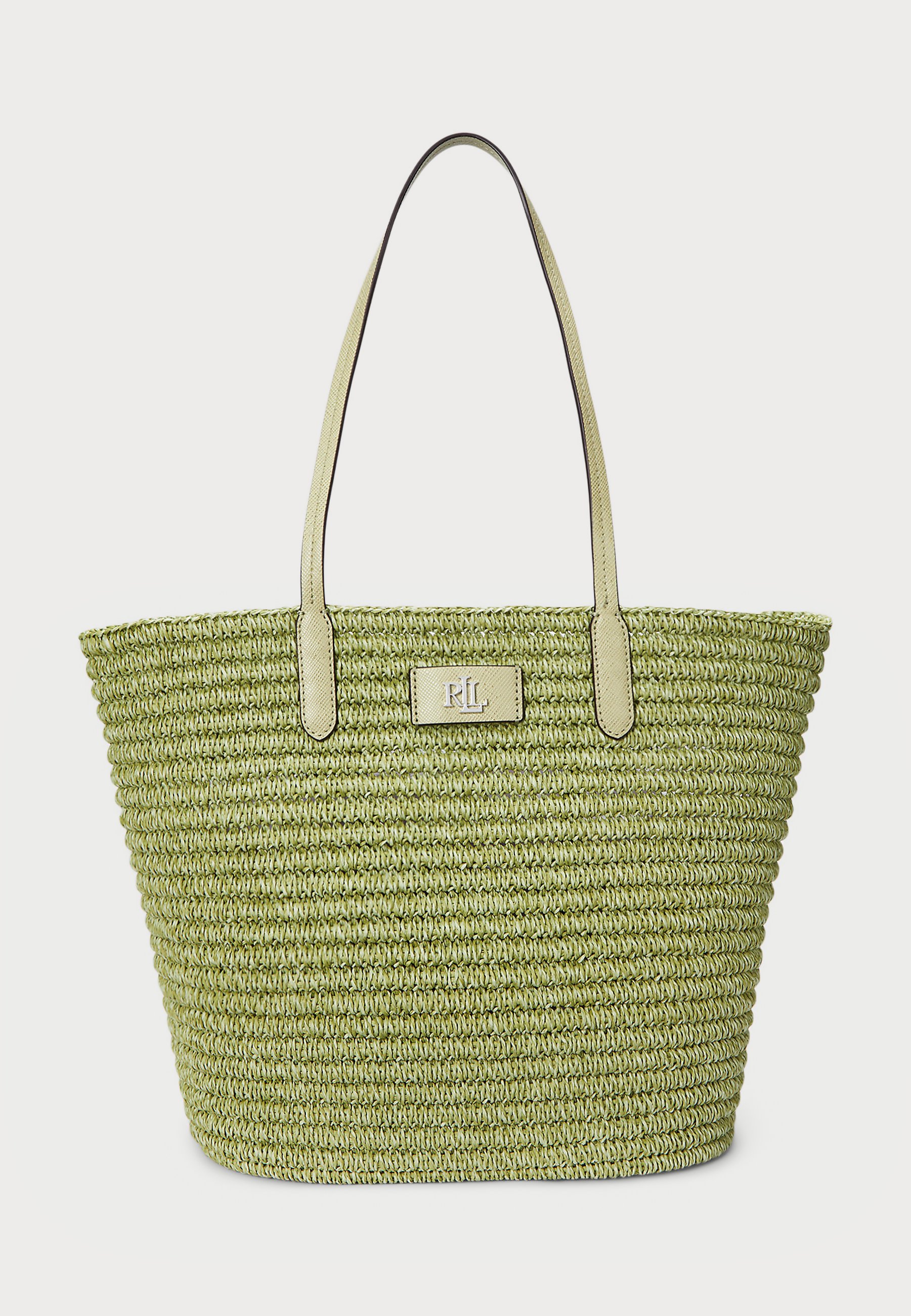 送関込☆RALPH LAUREN MELANGE WOVEN STRAW LARGE BRIE TOTE BAG Lauren Ralph Lauren Straw Brie Tote Bag - Macy's